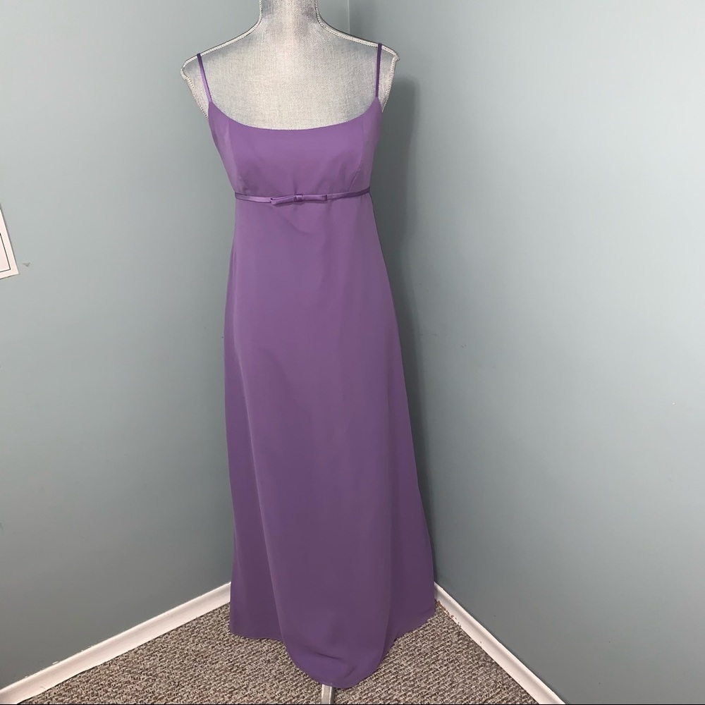 ALFRED ANGELO purple prom bridesmaids gown with wrap size 8 wedding bridgerton